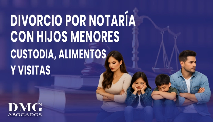 Divorcio por notaría con hijos menores en Colombia