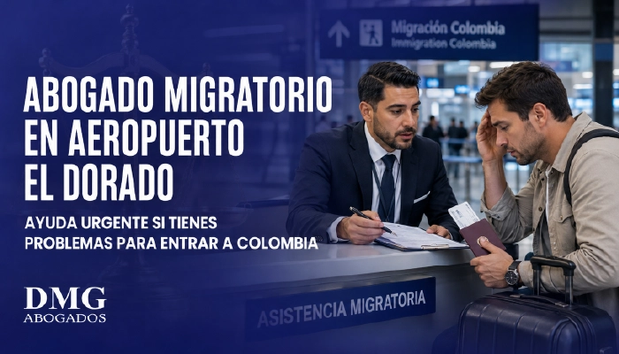 Abogado migratorio en aeropuerto El Dorado para emergencia migratoria en Bogotá