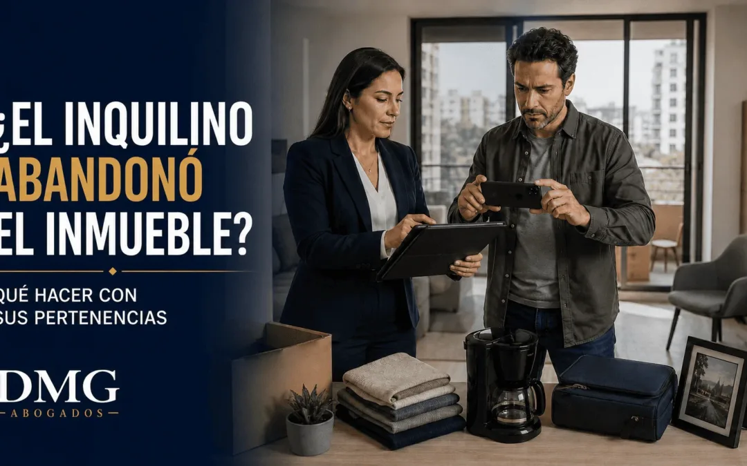Inquilino abandonó el inmueble y dejó sus pertenencias
