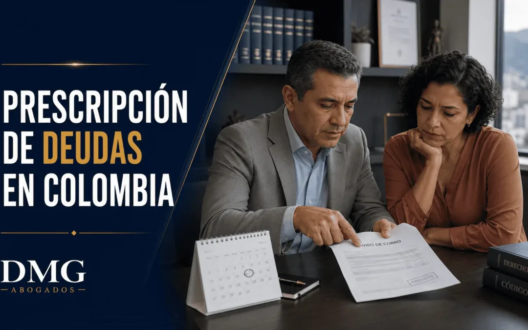 Abogado de DMG orientando a una clienta sobre la prescripción de una deuda en Colombia